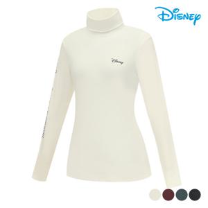 [디즈니골프]여성 긴팔 베이직 목폴라 이너 하프넥 베이스 레이어 티셔츠 DM3LTS081