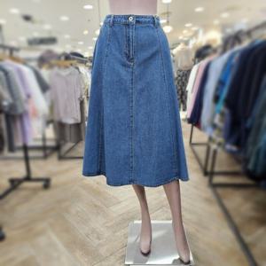 [BCBG]BCBG  데님 절개 훌 스커트 B5C7S240_DG