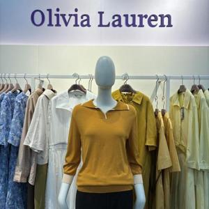 올리비아로렌 sh06 배색 카라 니트 VOCBL3F8146