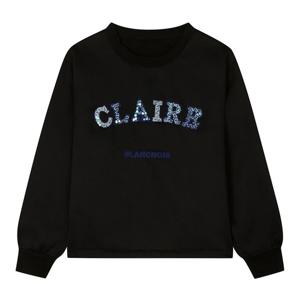 [베스띠벨리]스팽클자수레터링기모티셔츠_BJIBX2844