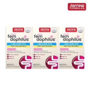 자로우 펨 도피러스 재로우 프로바이오틱스 60캡슐, 3개 여성 유산균