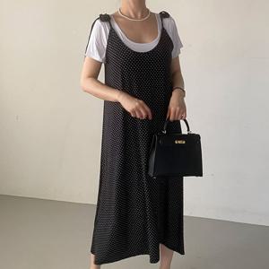 나야홍 / 빅사이즈 507 도트매니아끈나시원피스 DRAU411