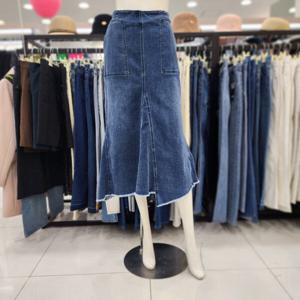 [조이너스]여성 브랜드 24신상 데님 면 A라인 사계절 스커트 JEU