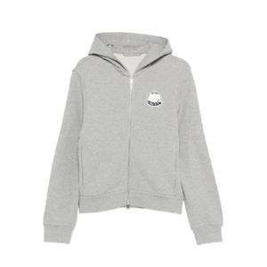 몽클레어 로고 패치 후드 집업 K20918G0002389AZU