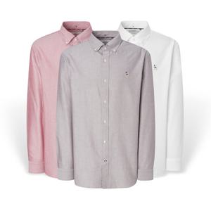 [헤지스] 남성 옥스포드 솔리드 긴팔셔츠 HZSH5F201