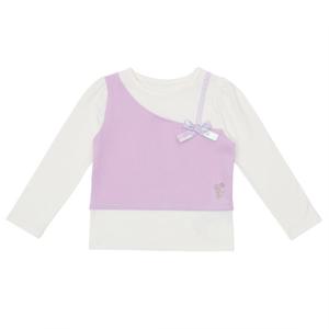 [프랜치켓] 여아가을티셔츠 보라 뷔스티에 티셔츠 Q54DDT280N2