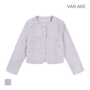 [반에이크][반에이크] 라운드넥 패턴 트위드자켓_VB35JKQ302Z (P