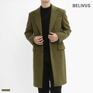 [빌리버스]빌리버스 남자 울 코트 BVOT118 알파카 싱글 간절기