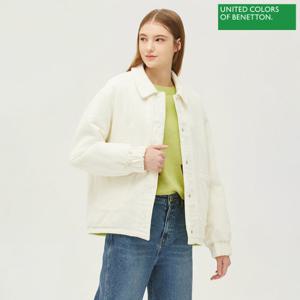 [베네통]베네통 리버시블 코듀로이 퀼팅 패딩 점퍼 BAJPF1261_IV