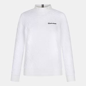 [공식]테일러메이드 여성 자가드 하이넥 맨투맨 티셔츠 TWTHN7243-101