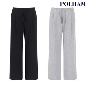 폴햄  남성 소프트테리 와이드 턱 팬츠(PHF4PT1219)