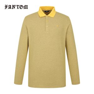 [팬텀] 남성 코트나 잔스트라이프 카라 긴팔티셔츠