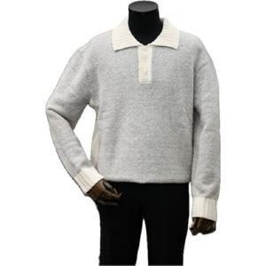 [본(정장)]본BON 세미오버핏 캐주얼 라이트그레이 티에리 카라니트 BN3WSW895