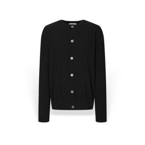 [헤지스] 남성 솔리드 라운드넥 가디건 HZSW5F200BK