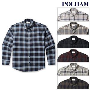 폴햄  남성 플란넬 체크 셔츠(PHF4WC1013)