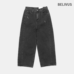빌리버스 남자 트리플 라인 와이드 데님팬츠 빅사이즈 청바지 BRPP003