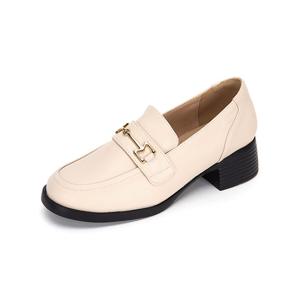 엠.무크 키라 소가죽 캐주얼 로퍼 아이보리 516523206AQ