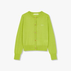 [지컷]자수 로고 베이직 니트 가디건 7215250203