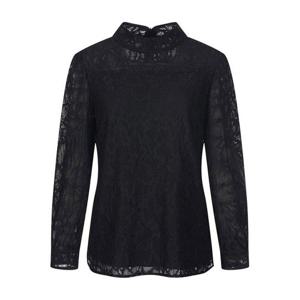 [올리비아로렌]밴드넥 레이스 블라우스_VORNL3F8381