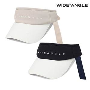 [와이드앵글]   WWU23C02   CO 배색 리본 썬캡