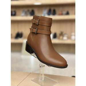 R 락포트 RW0266 데브 투버클 스트랩 여성 아몬드 토 앵클 부츠(4.5CM)