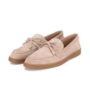 바바라 스웨이드 리본 로퍼 아이보리 BBE535