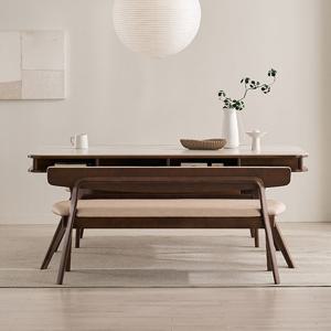 삼익가구 코비오 3인용 원목 등받이 벤치