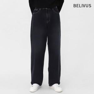 빌리버스 남자 워싱 세미와이드 데님 그레이 블랙진 흑청 바지 BFFP008