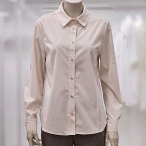 [프렐린]RBB253051 레이온 혼방 카라넥 블라우스