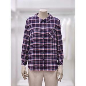 프렐린 세이브존02 카라넥 체크 블라우스 RBB253S61