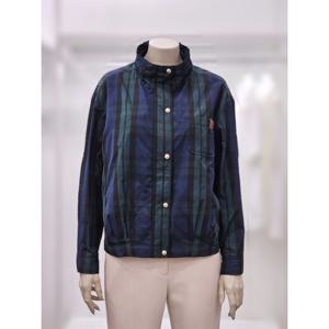 [프렐린]RJJ253030 하이넥 체크 점퍼