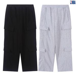 [NBA]N254TP030P GR 남여공용 엔비에이 4포켓 트레이닝팬츠 오버핏 카고바지