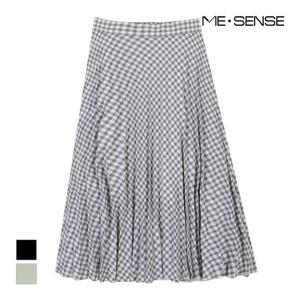 [미센스]MARIO체크 플리츠 주름 스커트_MB25SKM305Z