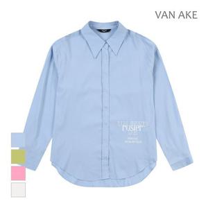 [반에이크]MARIO루즈핏 레터링 셔츠_VB34BLUD04Z