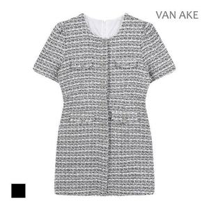 [반에이크]MARIO트위드 반팔원피스_VB34OPQ309Z