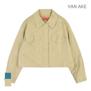 [반에이크]MARIO크롭기장 레더 자켓_VB3XLEUD03Z