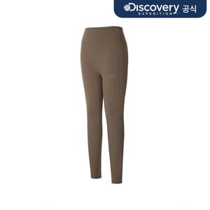 여성 우븐 하이브리드 포켓 기모 레깅스 (D/BROWN)  DWLG91056-BRD
