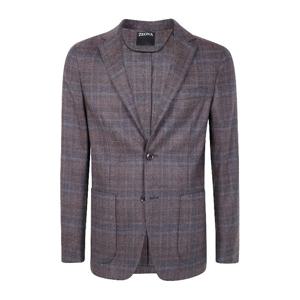 에르메네질도제냐 슬림핏 투 버튼 울 블레이저 254711A2 1DNMG0