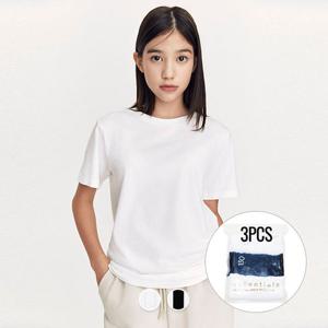 [지오다노주니어] 03245801 루즈핏 레이어드 반팔티(공용,3PCS)