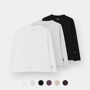 [지오다노주니어] 03025915 베이직 긴팔 티셔츠 3팩