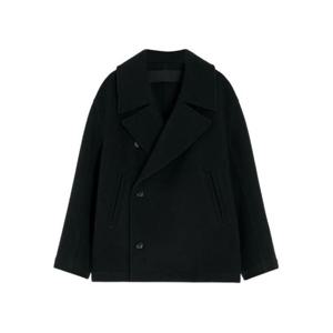 르메르 박시 피코트 CO1131LF1116999 BLACK DOM