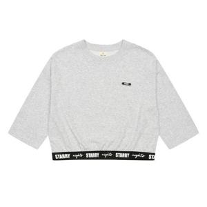 [에꼴리에]MARIO여아 레터링 밴드 7부 티셔츠 23QT781_GY