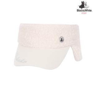 [블랙앤화이트] 여성 여성 리본 포인트 부클 선바이저 8705LBAS_BEIGE