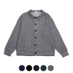 [파파브로] 5컬러 골지 카라 니트 단추 가디건 9MI-CA-Q002