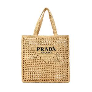 프라다 1BG393 2C2T F0018 라피아 크로셰 토트백