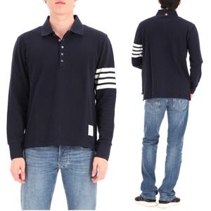 사선완장 MJP137G 07976 415 톰브라운 루프탭 긴팔 폴로 티셔츠 피케 티셔츠 카라 티셔츠
