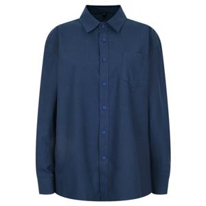 샵앤) 남여공용 카라넥 루즈핏 옥스퍼드 긴팔 남방 셔츠 INT-WBL-20828-네이비