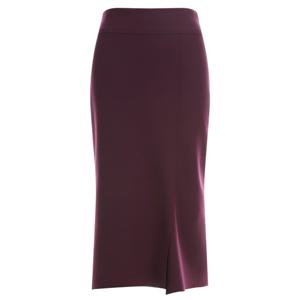 샵앤) FW 여성 신축성 좋은 스판 정장 밑단 언발 롱스커트 NS-WSK-20015-버건디