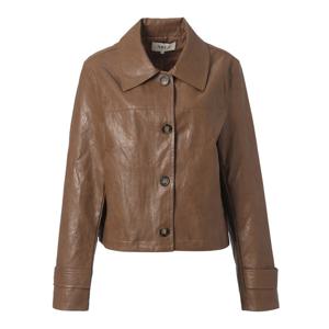 [에이비에프지]카라넥 숏 레더 재킷 APZ4HL03J