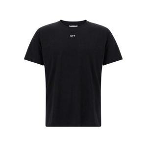 오프화이트 반팔 티셔츠 OMAA027F25JER0081001 Black